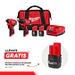 Kit Taladro y Atornillador Subcompactos Milwaukee M12 Brushless 3494-22 + Batería - Miniatura 1