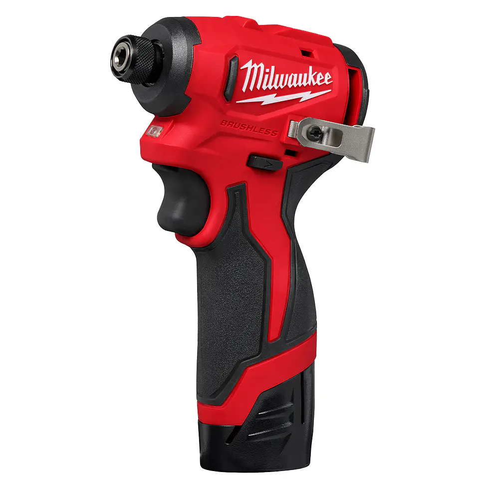 Kit Taladro y Atornillador Subcompactos Milwaukee M12 Brushless 3494-22 + Batería 6
