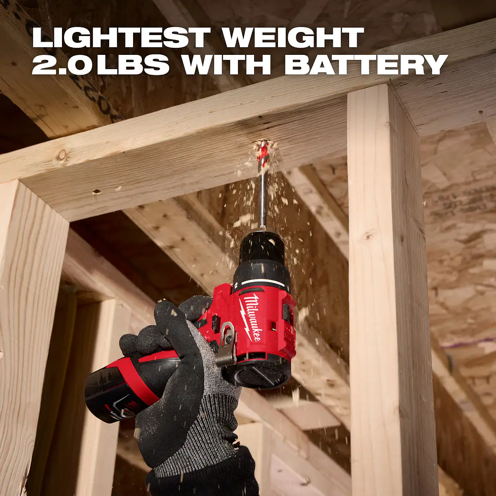 Kit Taladro y Atornillador Subcompactos Milwaukee M12 Brushless 3494-22 + Batería 8