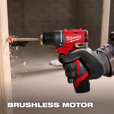 Kit Taladro y Atornillador Subcompactos Milwaukee M12 Brushless 3494-22 + Batería 9