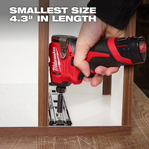 Kit Taladro y Atornillador Subcompactos Milwaukee M12 Brushless 3494-22 + Batería 10