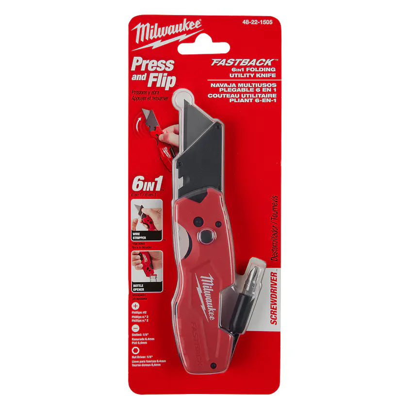 Cuchillo Multiusos Milwaukee Fastback 6 En 1  48-22-1505 8