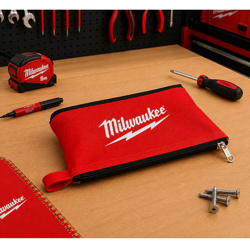 Estuche Con Cierre Milwaukee Heavy Duty Resistente Rojo 3