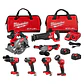 Kit 7 herramientas Milwaukee M18 FUEL + 2 Baterías 5Ah + Cargador 3697-27 - Miniatura 1