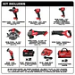 Kit 7 herramientas Milwaukee M18 FUEL + 2 Baterías 5Ah + Cargador 3697-27 - Miniatura 2