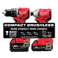 Kit Taladro Percutor + Atornillador Milwaukee M18 Brushless 3693-22CX - Miniatura 2
