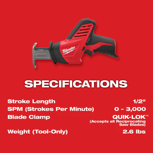 Kit Sierra Sable Milwaukee M12 HACKZALL Compacta 2420-21 6
