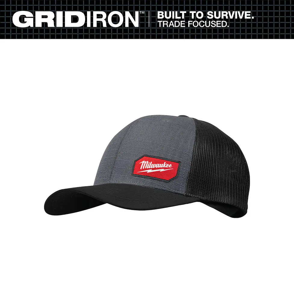Jockey Con Malla Milwaukee Tamaño Ajustable GRIDIRON - Gris 505G 2