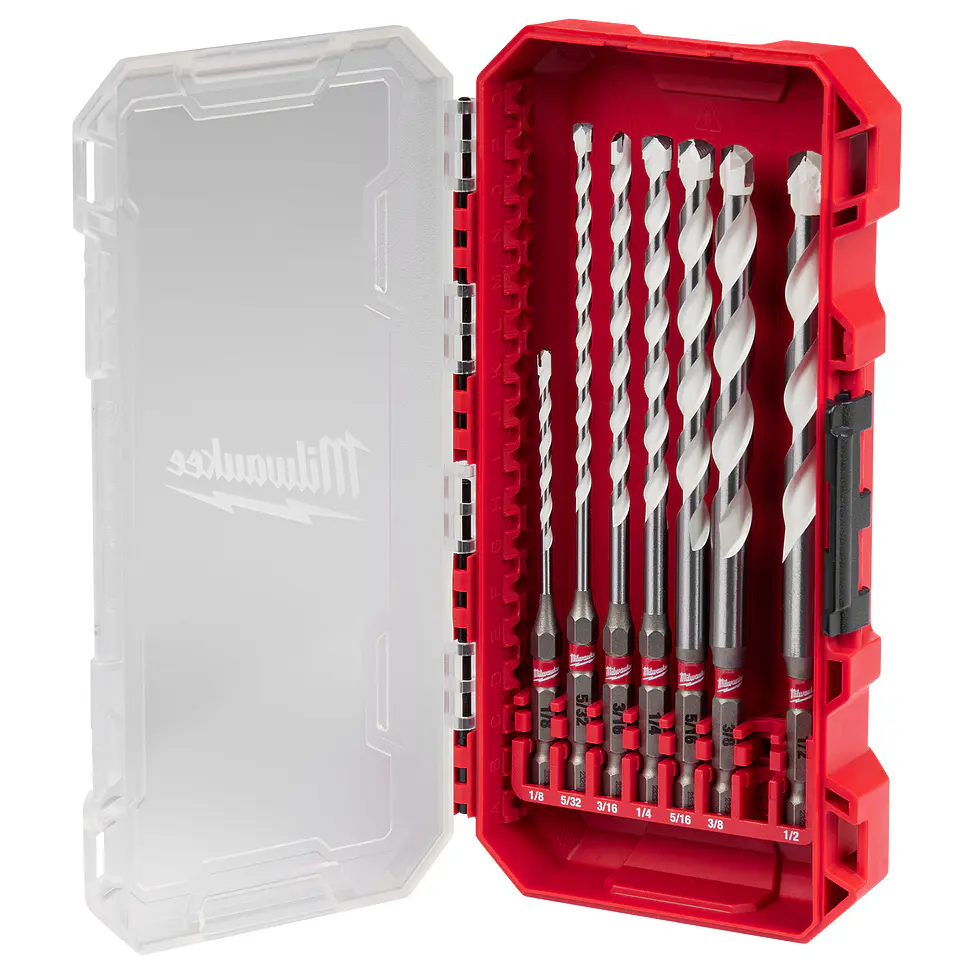 Set de Brocas Multi Material Milwaukee SHOCKWAVE 7 Pzs 48-20-8899 1