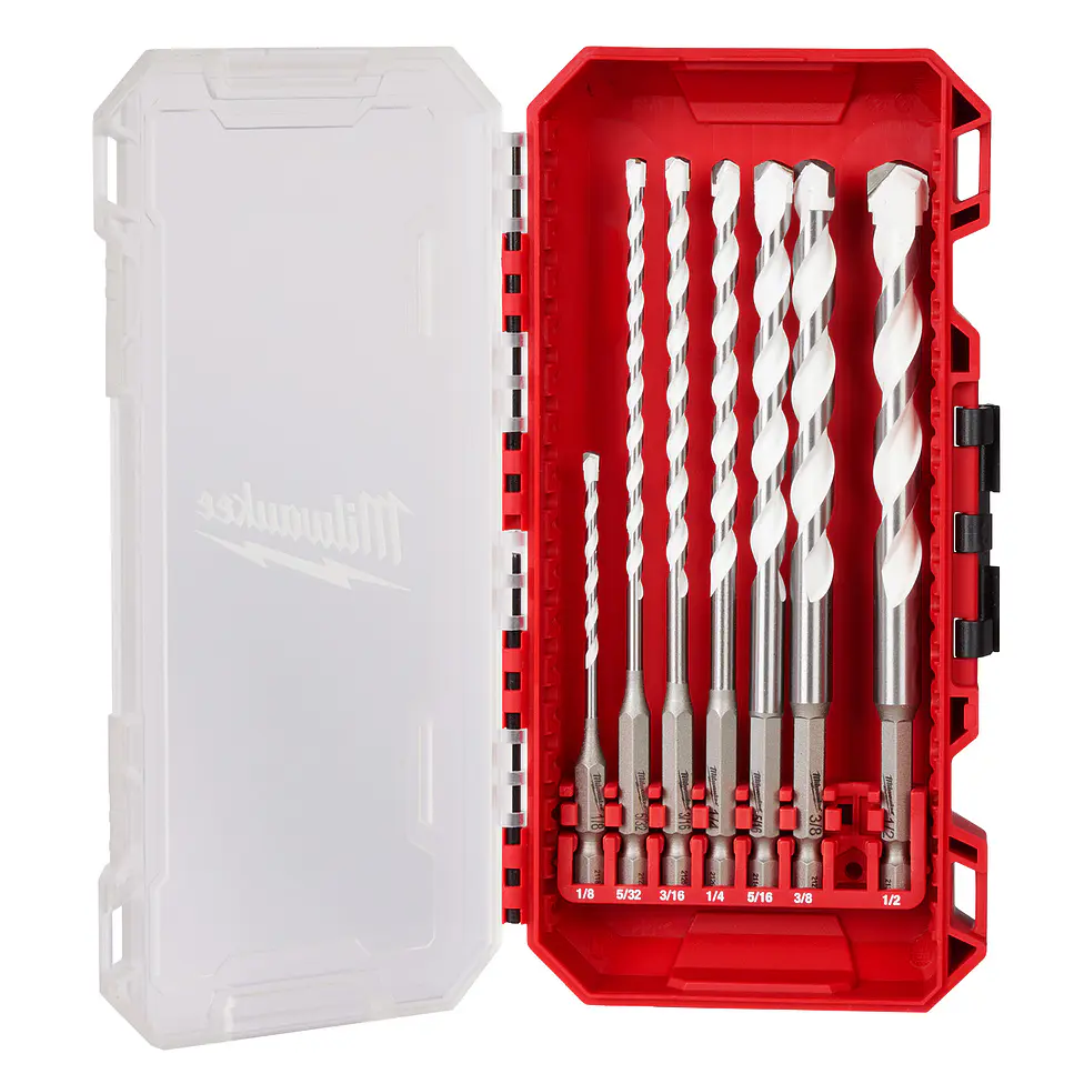 Set de Brocas Multi Material Milwaukee SHOCKWAVE 7 Pzs 48-20-8899 4