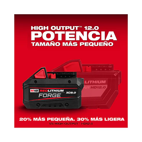 Milwaukee Batería M18 FORGE XC 8.0 Amperios/hora 48-11-1881 Sellada 3