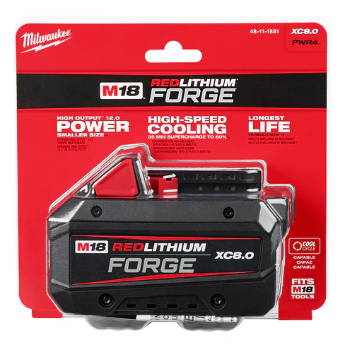 Milwaukee Batería M18 FORGE XC 8.0 Amperios/hora 48-11-1881 Sellada 1
