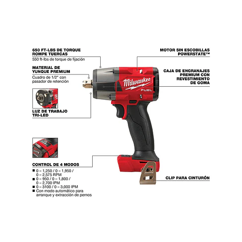 Llave de Impacto 1/2