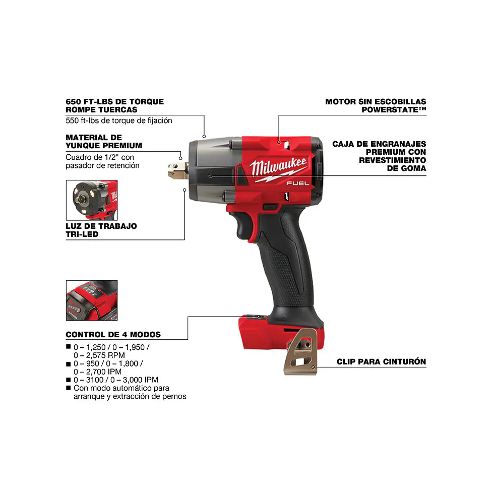 Llave de Impacto 1/2