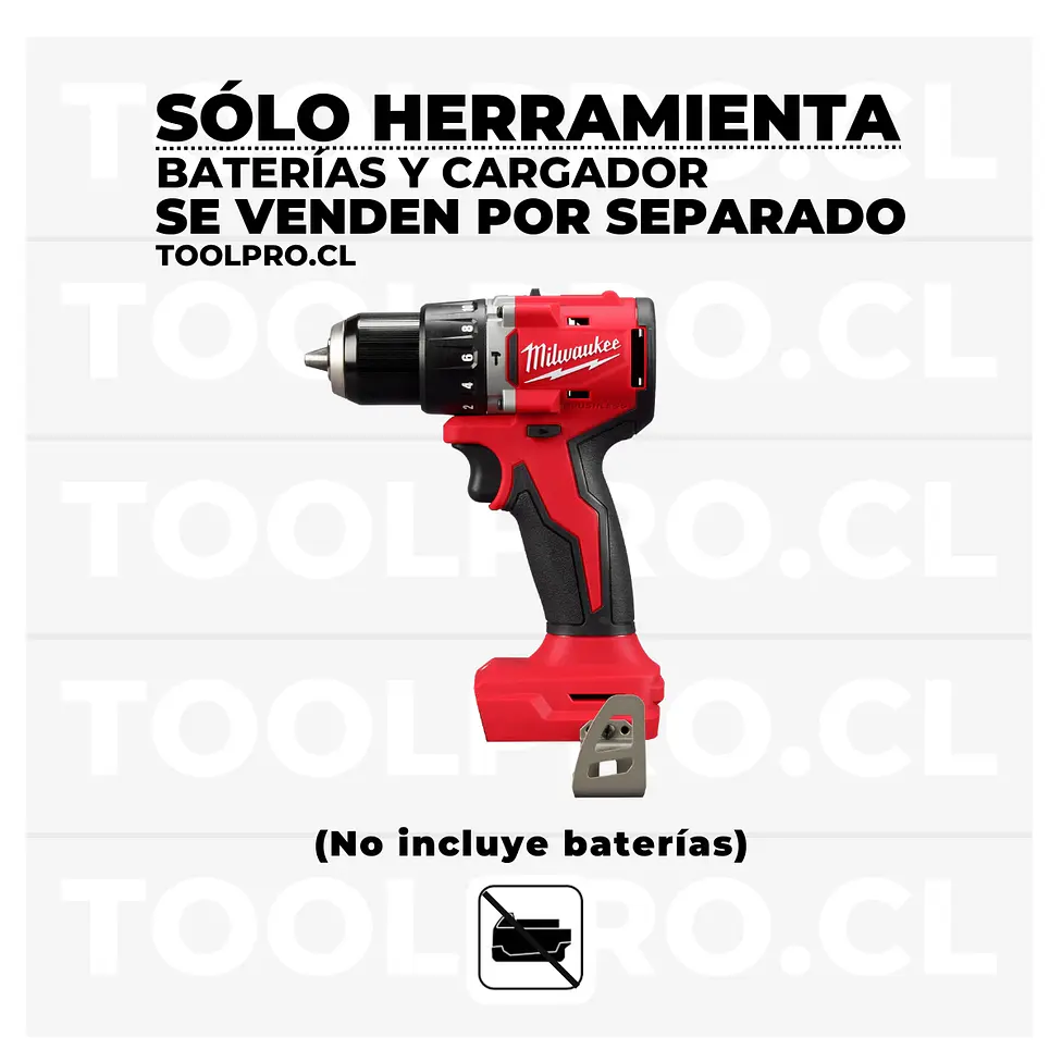 Taladro Percutor Milwaukee M18 Compact Brushless 1/2