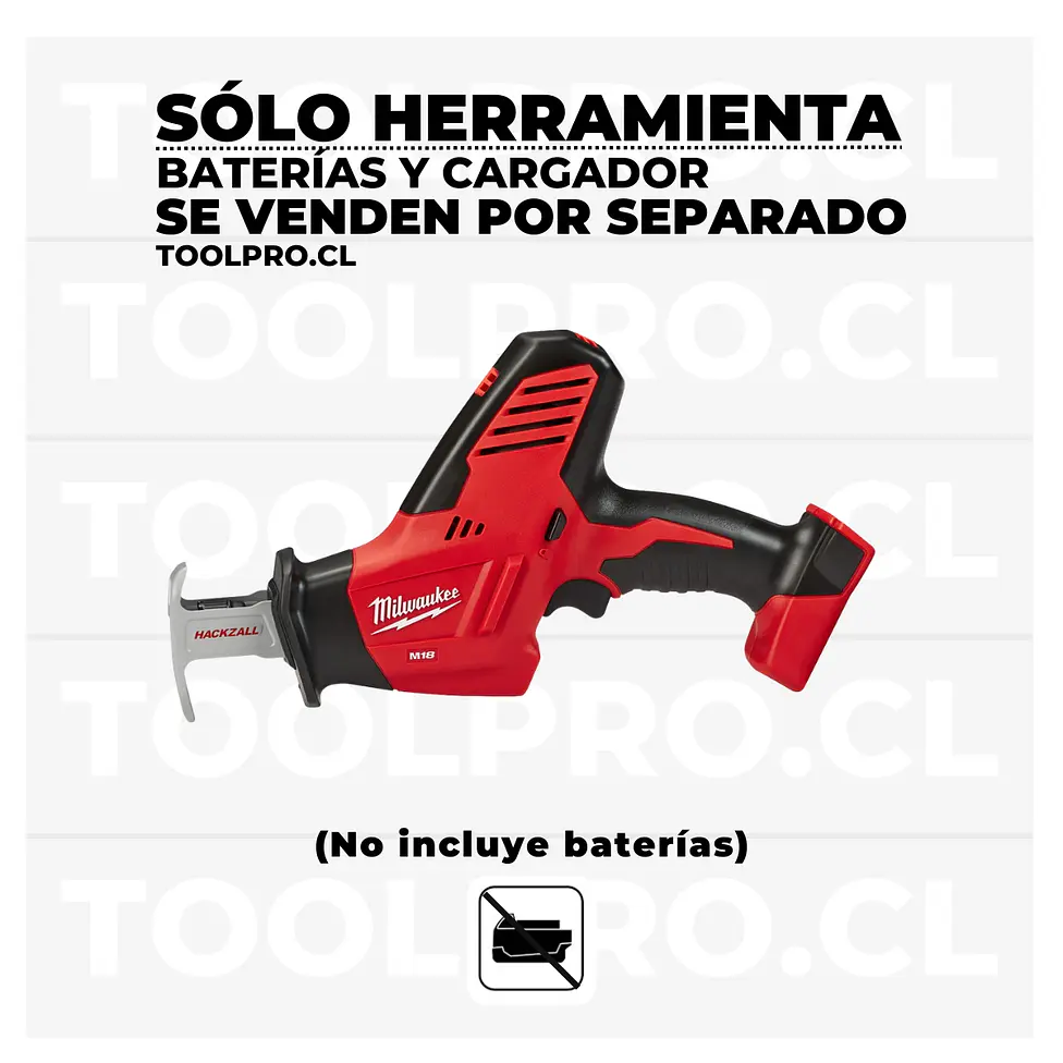 Sierra Sable Inalámbrica Milwaukee M18 HACKZALL 2625-20 3