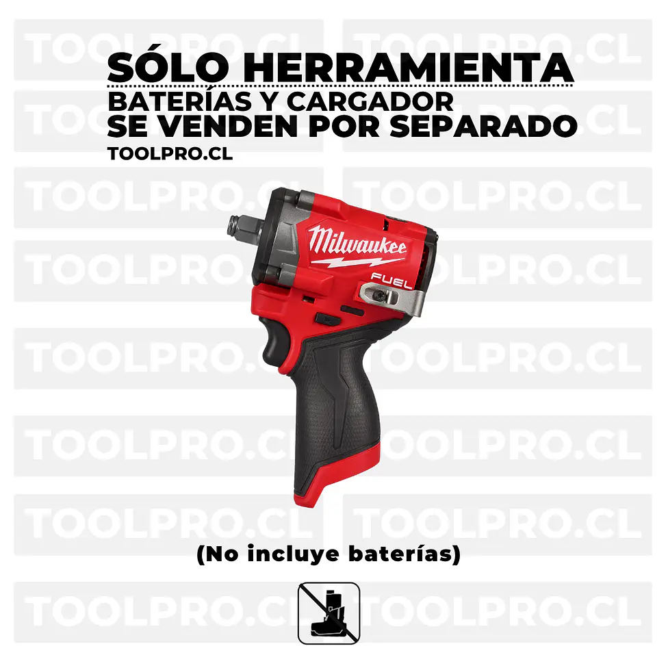 Llave Impacto Milwaukee M12 FUEL Stubby 1/2” 745 Nm 2563-20 3