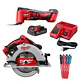 Pack Milwaukee - Sierra Circular M18 2631-20 + Kit Multitool M18 2626-21 - Miniatura 1