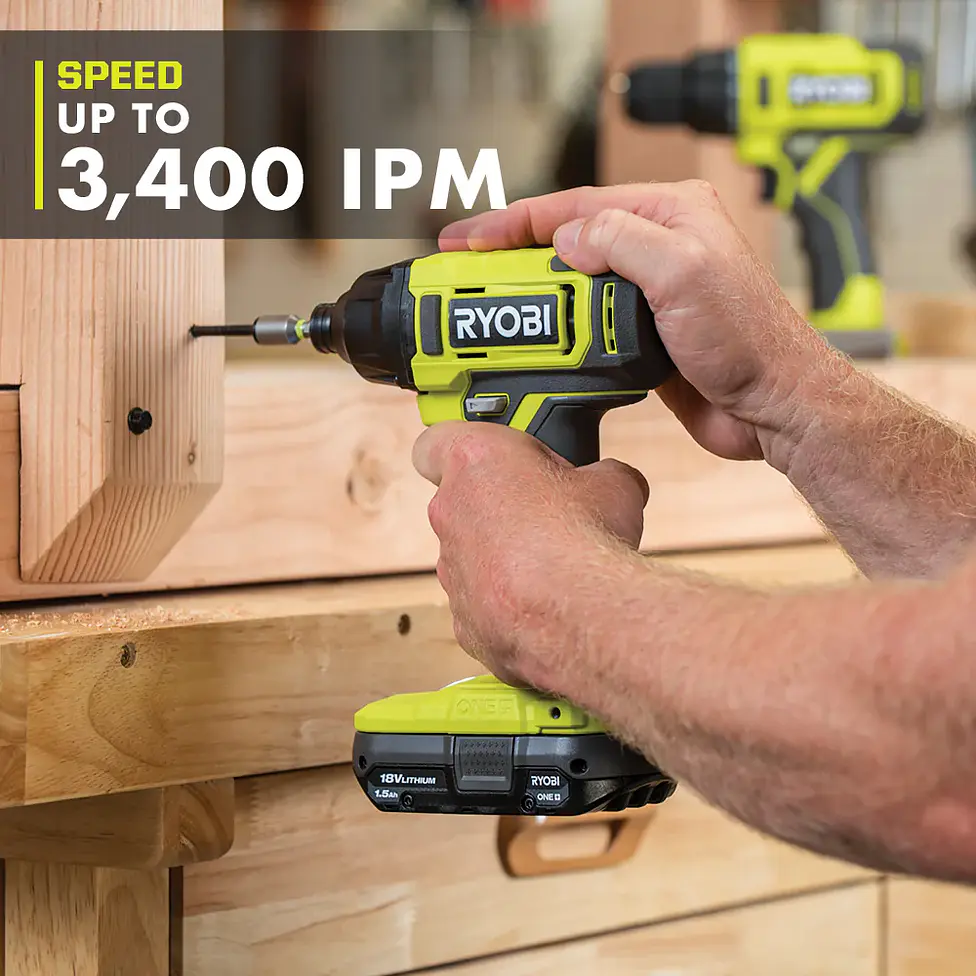 Kit 6 Herramientas Ryobi ONE+ 18V PCL1600K2 + 2 Baterías + Cargador 10