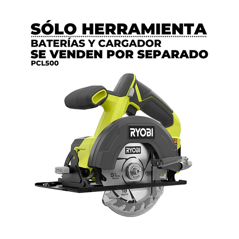 Sierra Circular Ryobi ONE+ 18V 5-1/2