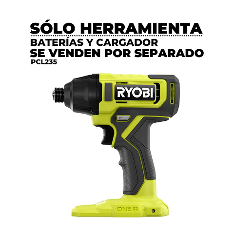 Atornillador de Impacto Ryobi ONE+ 18V 1/4" PCL235