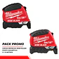 Pack 2 Huinchas Milwaukee 5 y 8 Mt Punta Magnética Hoja Ancha - Miniatura 1