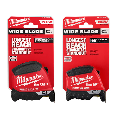 Pack 2 Huinchas Milwaukee 5 y 8 Mt Punta Magnética Hoja Ancha 2