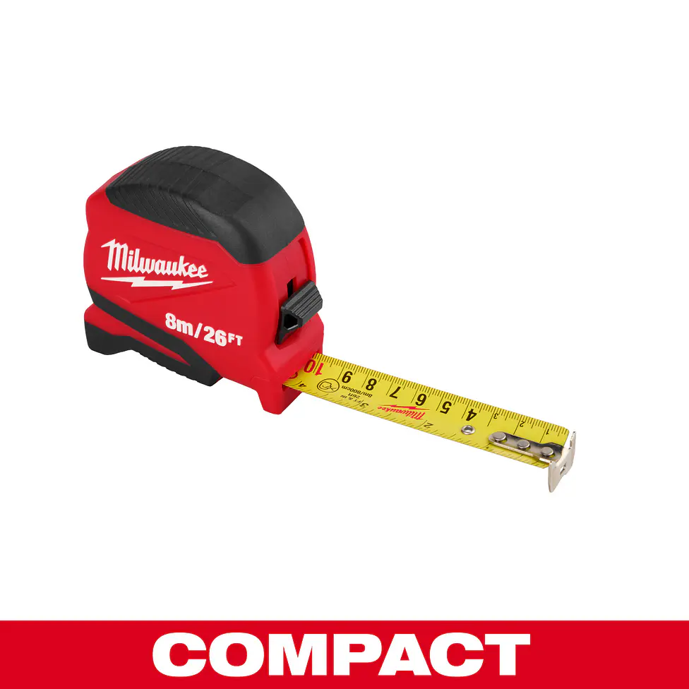 Pack Huincha Milwaukee Compacta 8 Mt + Marcador Permanente 4