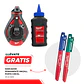 Pack Tizador Milwaukee Tiza Azul + 2 Marcadores Permanentes Inkzall - Miniatura 1
