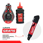 Pack Tizador Milwaukee Tiza Roja + Marcador Grueso - Miniatura 1