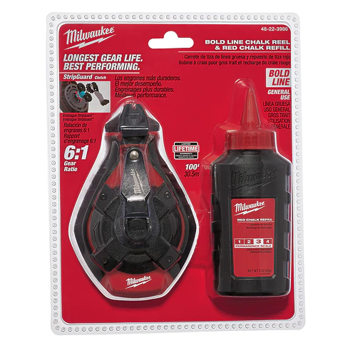 Pack Tizador Milwaukee Tiza Roja + Marcador Grueso 3