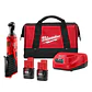 Kit Chicharra Inalámbrica 3/8 Milwaukee M12 2457-20 + 2 Bat - Miniatura 1
