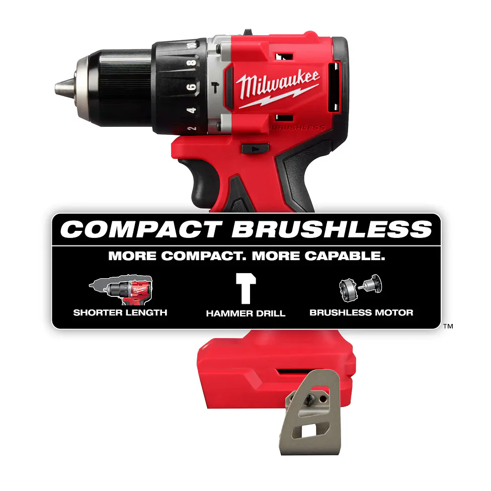 Kit Taladro Percutor Milwaukee M18 Brushless 3602-22 2