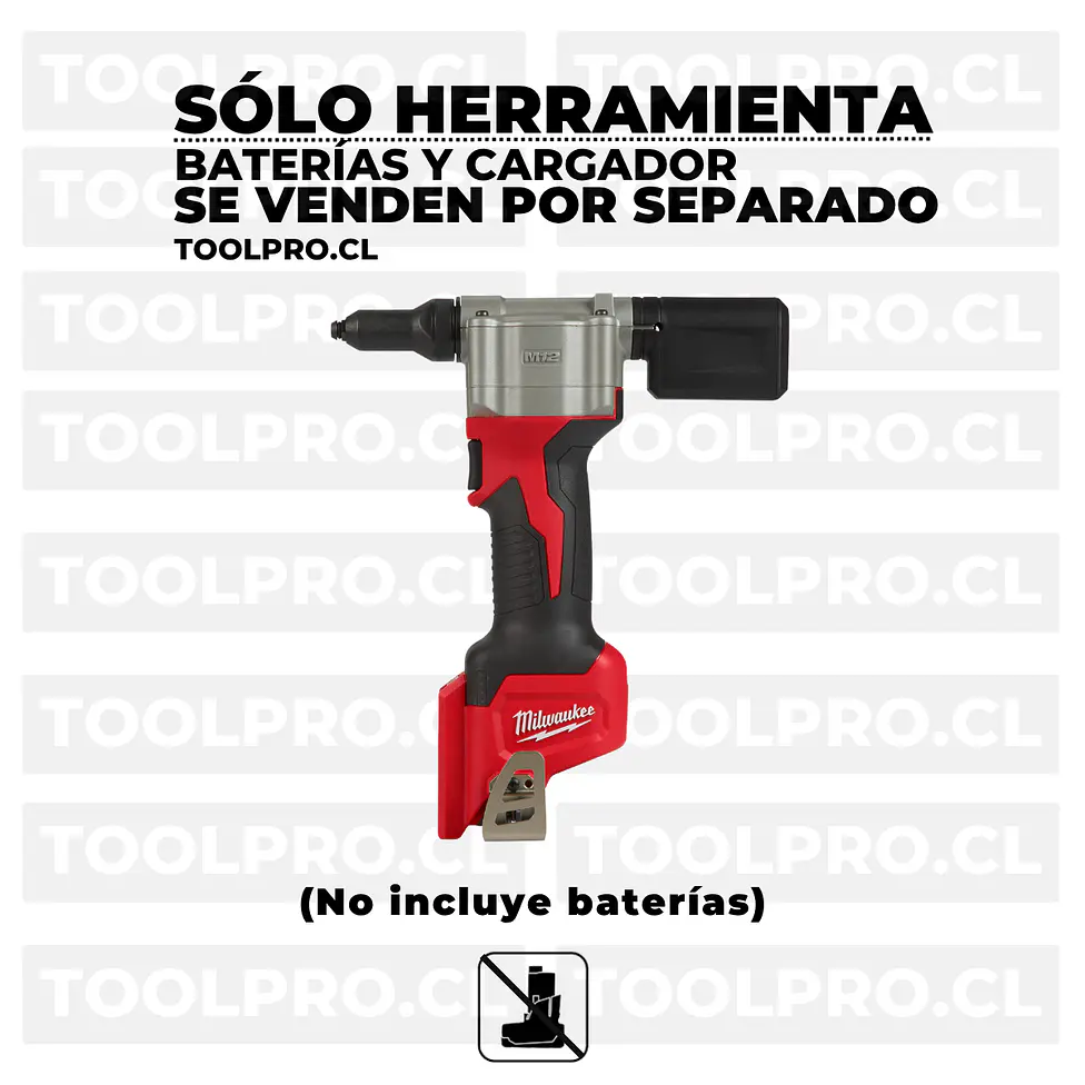 Remachadora Inalámbrica Milwaukee M12 Modelo 2550-20 3