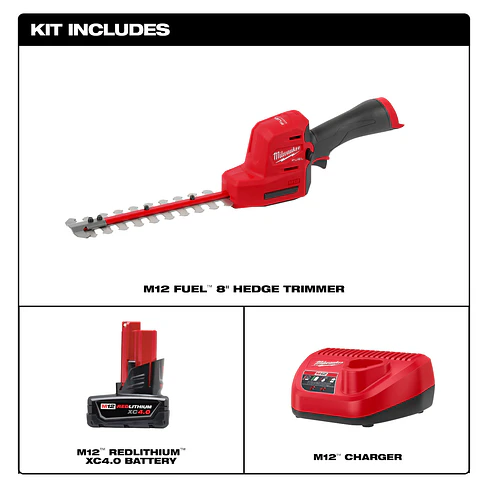 Cortasetos Inalámbrico Milwaukee M12 FUEL Compacto 8