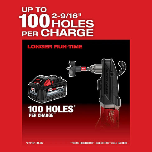 Taladro de Ángulo Recto Milwaukee M18 FUEL SUPER HAWG 2809-20 5