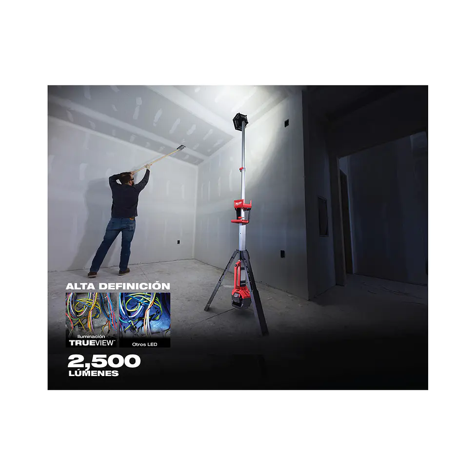 Torre de Luz Milwaukee M18 ROCKET 2500 lúmenes 2131-20 9