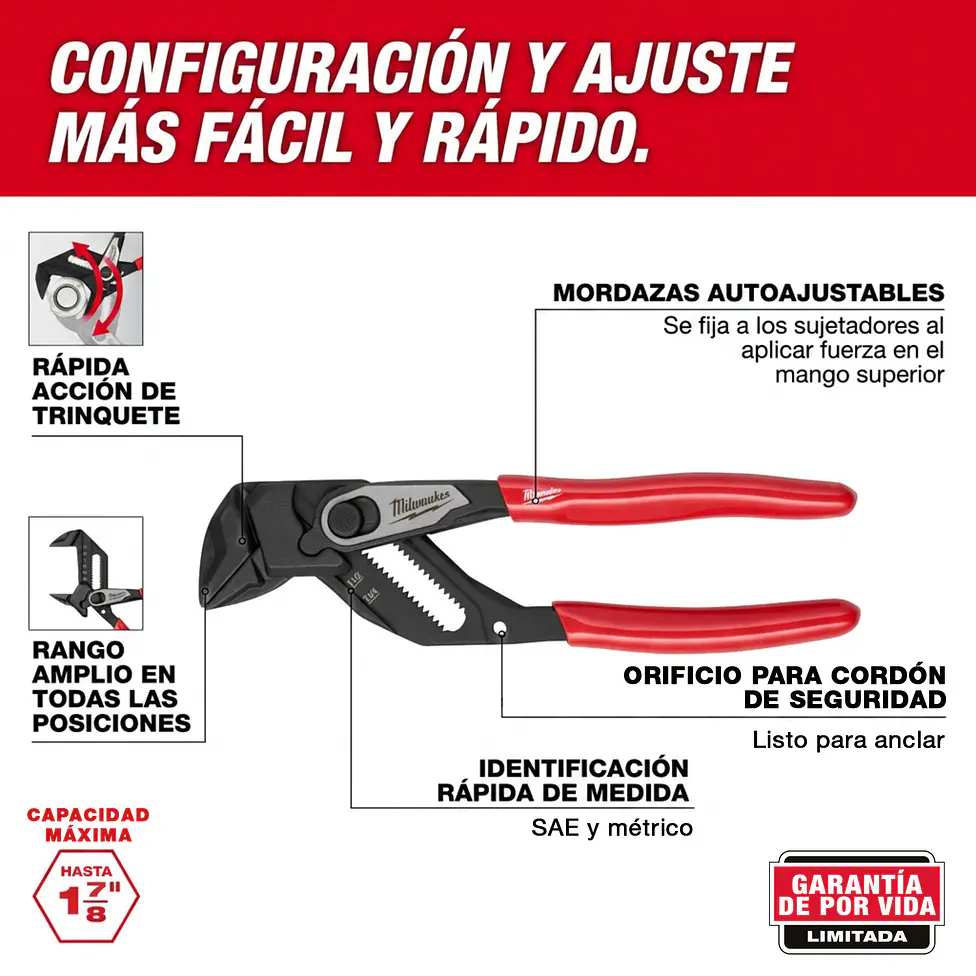 Alicate Picoloro de Ajuste Rápido Milwaukee 7