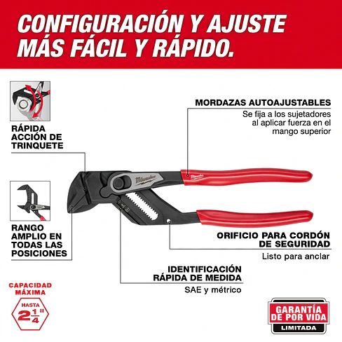 Alicate Picoloro de Ajuste Rápido Milwaukee 10