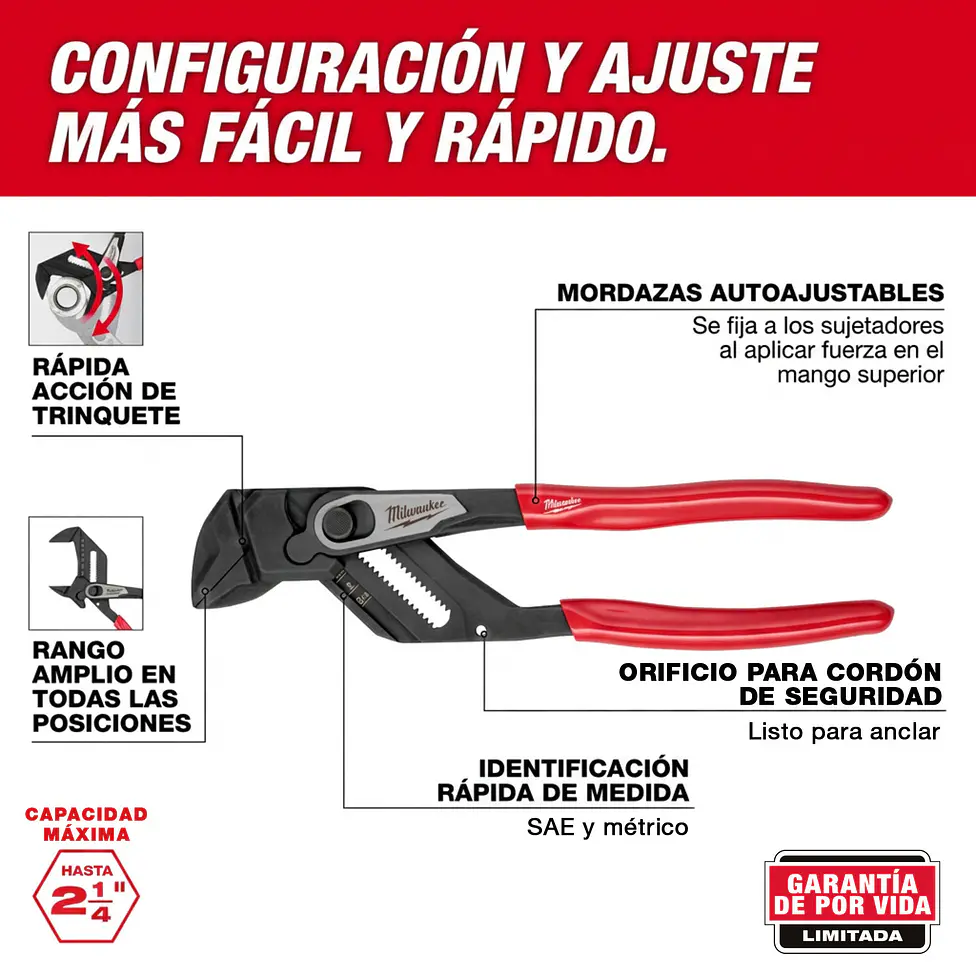 Alicate Picoloro de Ajuste Rápido Milwaukee 10