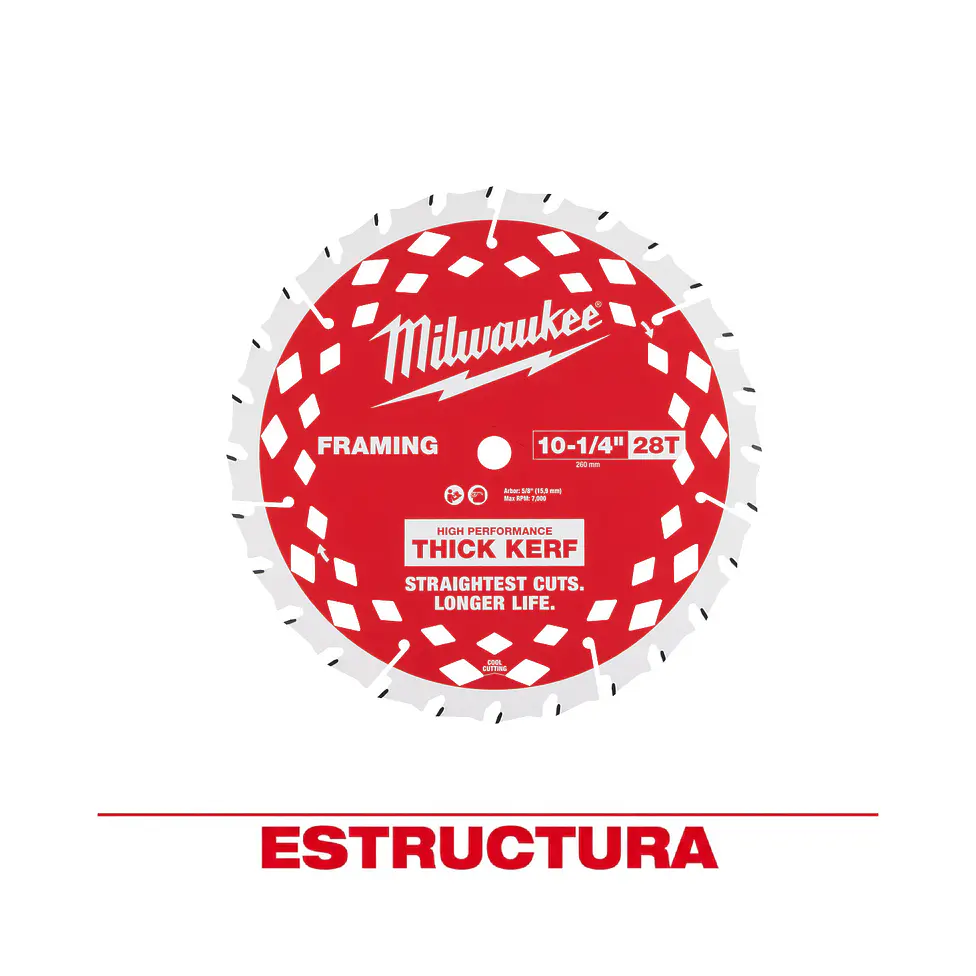 Disco Sierra Circular 10-1/4