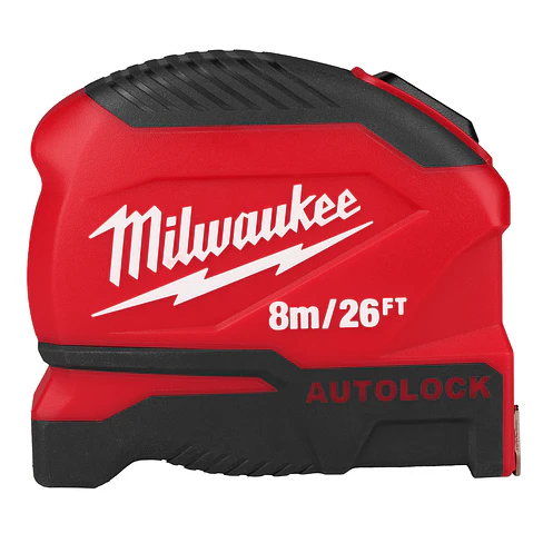 Huincha de Medir Auto Lock Milwaukee 8 Metros 48-22-1826 1