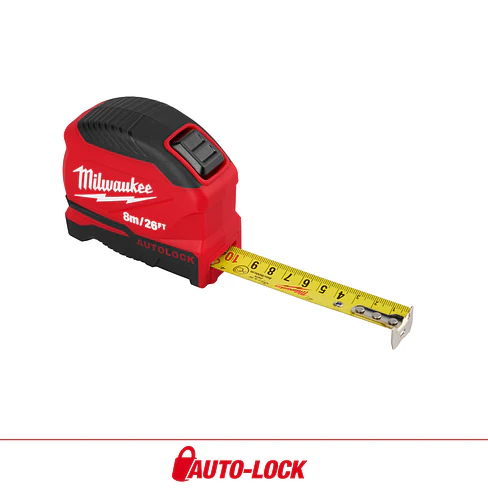 Huincha de Medir Auto Lock Milwaukee 8 Metros 48-22-1826 3