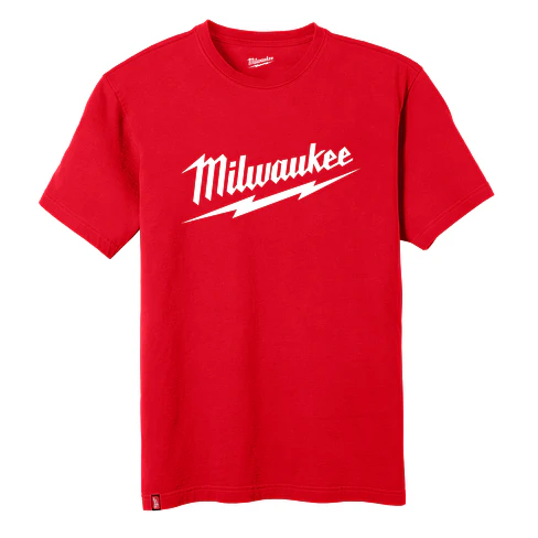 Polera Roja Manga Corta Logo Milwaukee x Toolpro.cl 607R 1