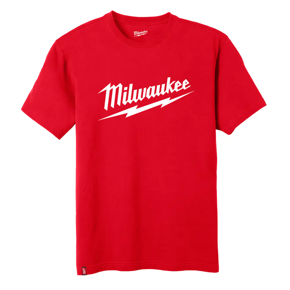 Polera Roja Manga Corta Logo Milwaukee x Toolpro.cl 607R 1