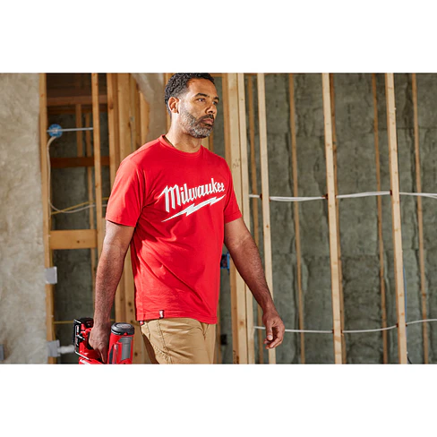 Polera Manga Corta Milwaukee x Toolpro.cl Roja 607R 6