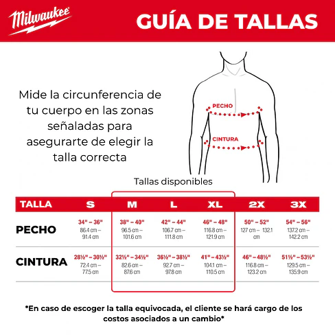 Polera Manga Corta Milwaukee x Toolpro.cl Roja 607R 4
