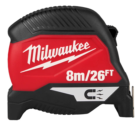 Milwaukee Huincha De Medir Punta Magnética 8 Mt 48-22-1026m