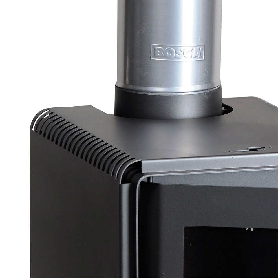 Calefactor a Leña Bosca Eco 350 Certificado – Estufa Bosca para Calefaccionar hasta 120 m² con Alta Eficiencia 4