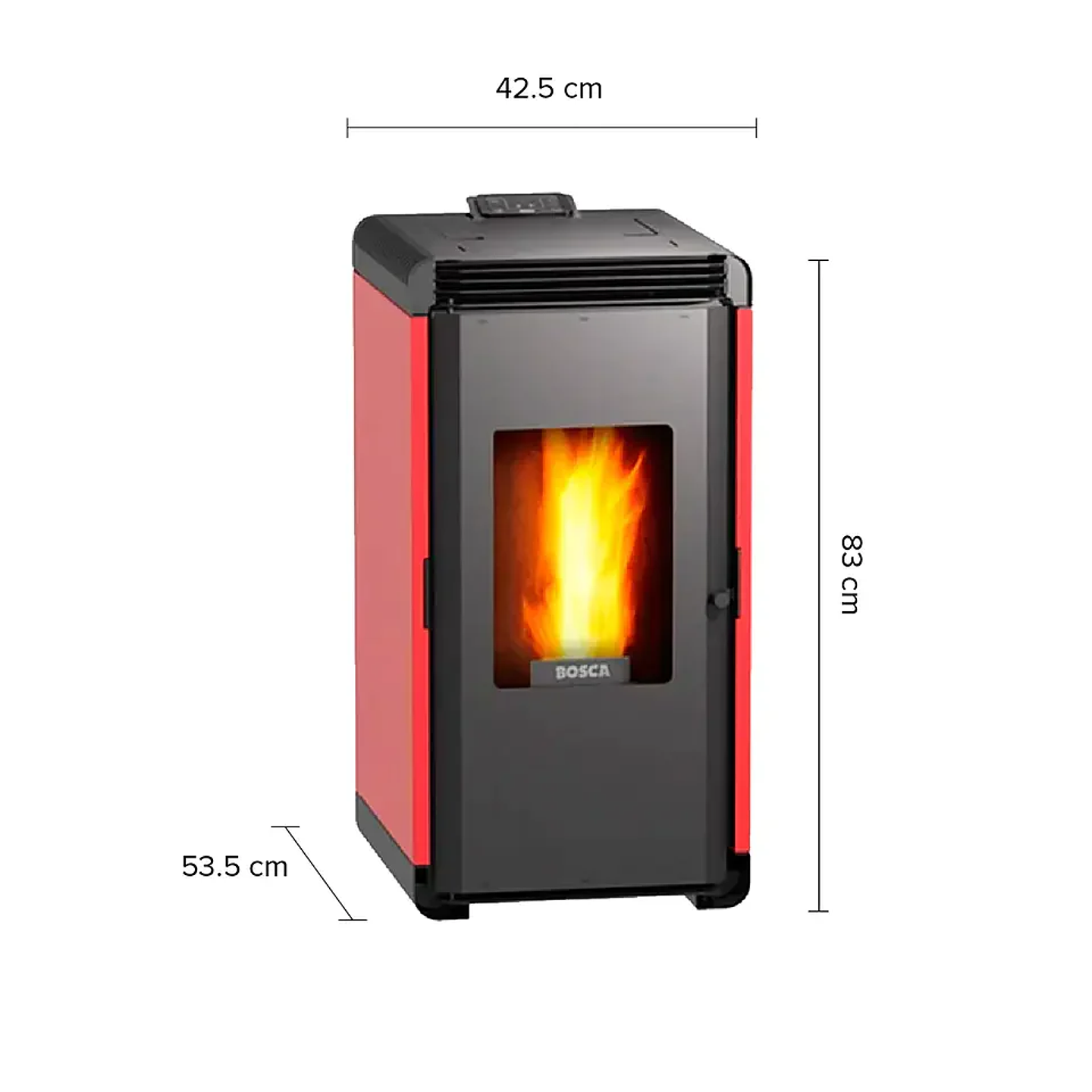 Calefactor a Pellet Bosca Hera + Roja Certificado – Estufa a Pellet Bosca Alto Rendimiento 4